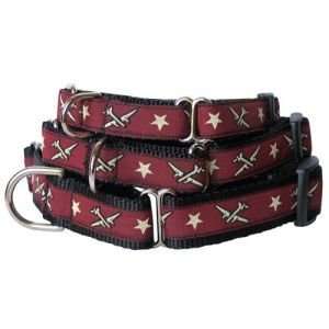  Airplane Martingale Collar in Maroon