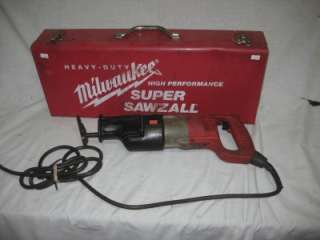 Milwaukee 6527 Sawzall 1 1/4 Reciprocating Saw 8.0Amp w Case  