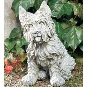 Weather Durable Loyal Westy Garden Statue with Hand Finished Details