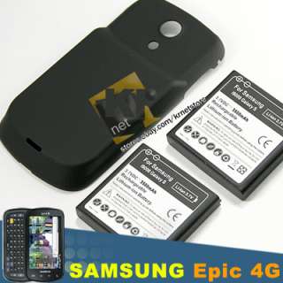 2X EXTENDED BATTERY+COVER FOR SAMSUNG SPH D700 EPIC 4G  