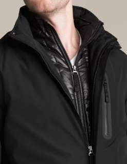 NWT $248 Tumi T Tech Black Nylon Topper Rain Jacket Coat Water Proof 