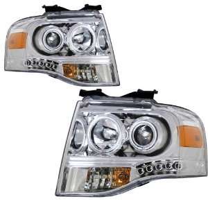  2007 2008 Ford Expedition KS Chrome Halo Projector 