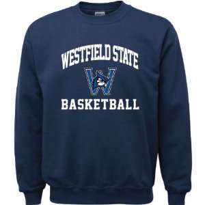  Westfield State Owls Navy Youth Basketball Arch Crewneck 