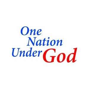 One nation under God   Removeable Wall Decal   selected color Orange 