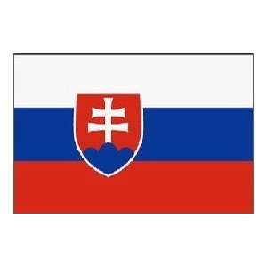  Slovakia Flag Polyester 3 ft. x 5 ft. Patio, Lawn 