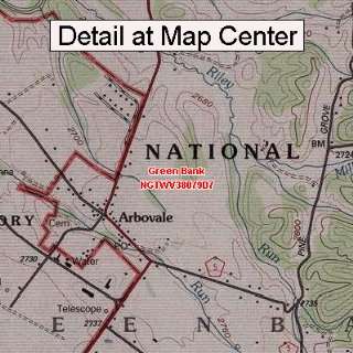   Map   Green Bank, West Virginia (Folded/Waterproof)