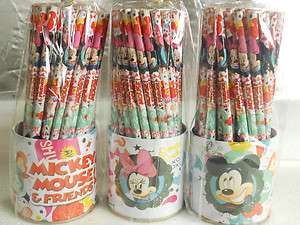 Wholesale Lots ~ Disney Mickey & Minnie Pencil (60pcs) W/Tin Holder 