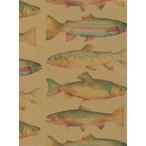 Rainbow Trout Gift Wrapping Paper 26 X 6