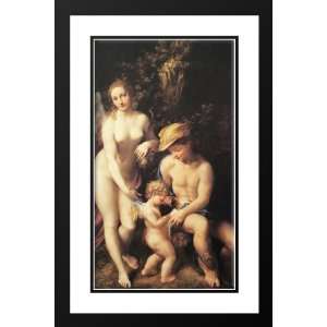  Correggio 17x24 Framed and Double Matted Venus with 