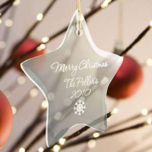  Star Beveled Glass Ornaments