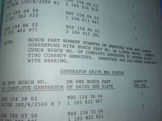 Mercedes OPTIONS ACCESSORIES VENDORS PARTS LIST 116 450SE 1974 76 