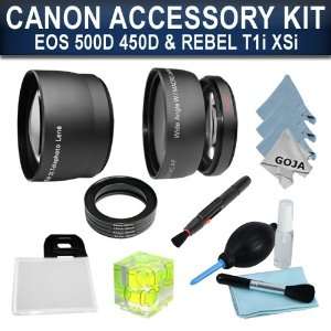  Essential Lens and Accessory Kit for CANON EOS 500D, 450D and REBEL 