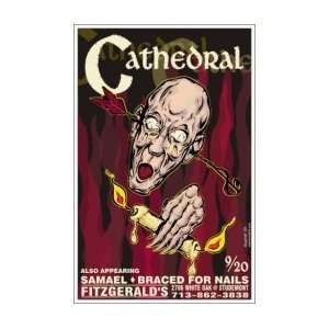  CATHEDRAL   Limited Edition Concert Poster   by Brutefish 