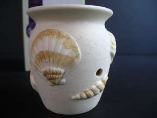 Scentsy Seashells Ceramic Warmer tart Wall Plug In Wick Less Candle 