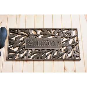  Welcome Pinecone Mat in French BronzeWhitehall 05015 