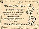 1923 Ad Candy Box Huyler Candies Candy Tin Sugar Sweets   ORIGINAL 