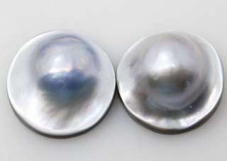 Natural AAA genuine Gray south sea mabe pearl 21mm gem  