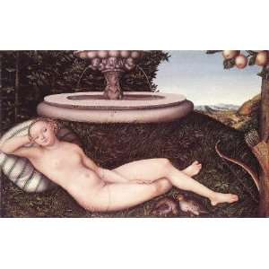   Nymph of the Fountain, By Cranach Lucas il Vecchio 