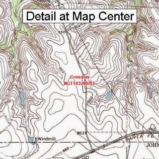  USGS Topographic Quadrangle Map   Cresson, Texas (Folded 