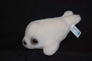 Plush Sea World White Baby Seal Stuffed Animal Lovey  