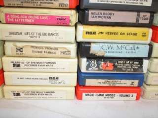 Lot 120 8 TRACK Tape Cartridges Rock N Roll Country Contempory Music 