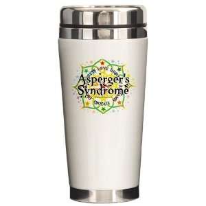 Aspergers Syndrome Lotus Health Ceramic Travel Mug by  