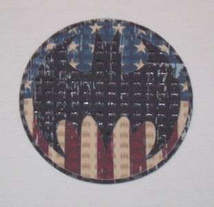 vintage BATMAN AMERICAN FLAG LOGO t shirt DARK KNIGHT M  