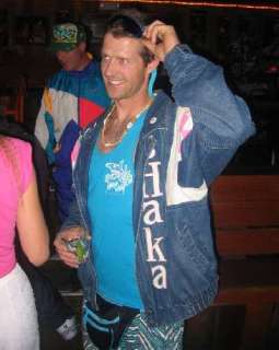   Way out below at a recent 80s party. Hes rocking his fanny pack