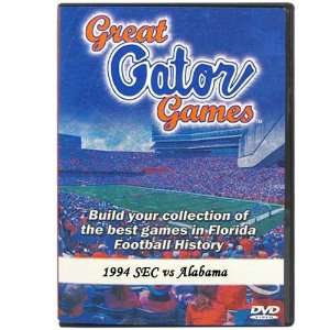 Florida Gators Great Gator Games 1994 SEC Championship vs. Alabama DVD 