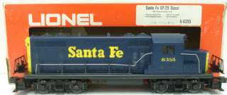 Lionel 6 8355 Santa Fe GP 20 Non Pwd. Diesel Loco w/Horn LN /Box 