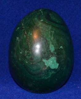 Large Malachite Egg Semi Precious Stone  