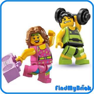   Fitness Instructor & Weightlifter Minifigures 8684 8805 NEW  