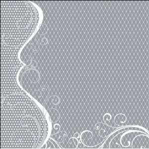  Wedded Wedding Foiled Cardstock 12X12 Flourish/Silver 