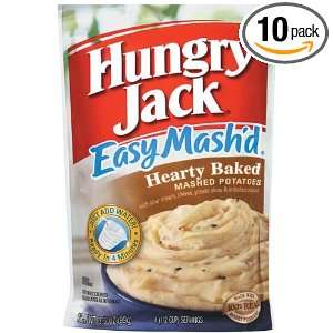 Hungry Jack Easy Mashed Hearty Baked Potatoes, 3.75 Ounce (Pack of 10 