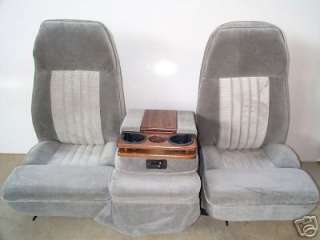 88 98 CHEVY/GMC 40/20/40 GRAY CLOTH BUCKET SEATS  
