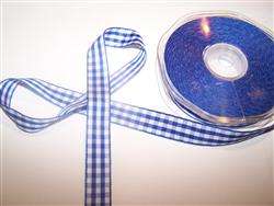 25mm Gingham Checked Ribbon lots of colours FREE P & P  