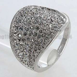 8ct Crystal Swarovski 18K GP Ring  93345  