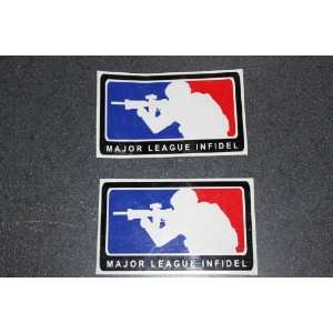  SET of 2  Major League Infidel Car Decal / Sticker MLI 