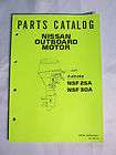Nissan 002N21050 1 Outboard Boat Motor Parts Catalog NSF 25A, NSF 30A