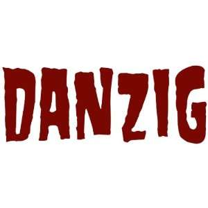  Danzig   Logo Red Cut Out Decal Automotive