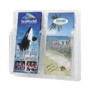 Safco Products   Reveal™ 2 Pamphlet Display   5623CL   Color Clear 