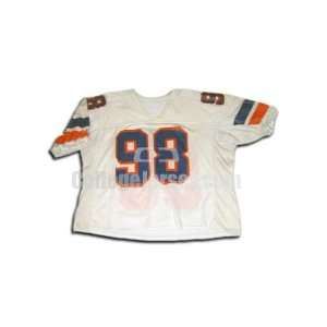White No. 98 Game Used Boise State Football Jersey (SIZE XL)  