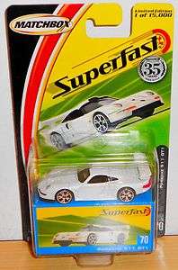 2004 Matchbox SUPERFAST 35 YEARS #70 PORSCHE 911 GT1 (WHITE)  