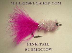 Schminnow Pink Tail #2  Saltwater flies Snook Bonefish  