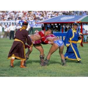  Wrestling Match, Naadam Festival, Oulaan Bator (Ulaan 