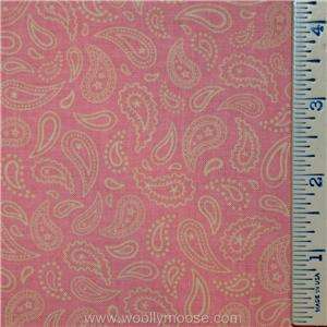   Hoos Hoos In The Forest RILEY BLAKE Pink Tree Yellow Dot Fabric 1/2YD