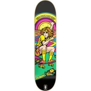 Girl Alex Olson Black Light Skateboard Deck   7.75 x 31.12  