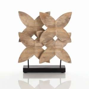  Ella Carved Wood Sculpture in Natural Wax
