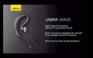  Jabra WAVE Bluetooth Headset  Black [Retail Packaging 