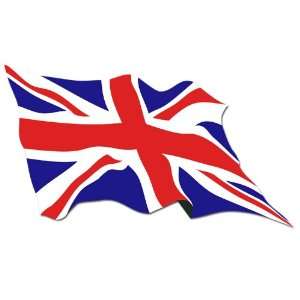  Waving British Union Jack Flag Sticker 